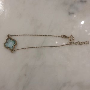 Gold over silver bracelet.